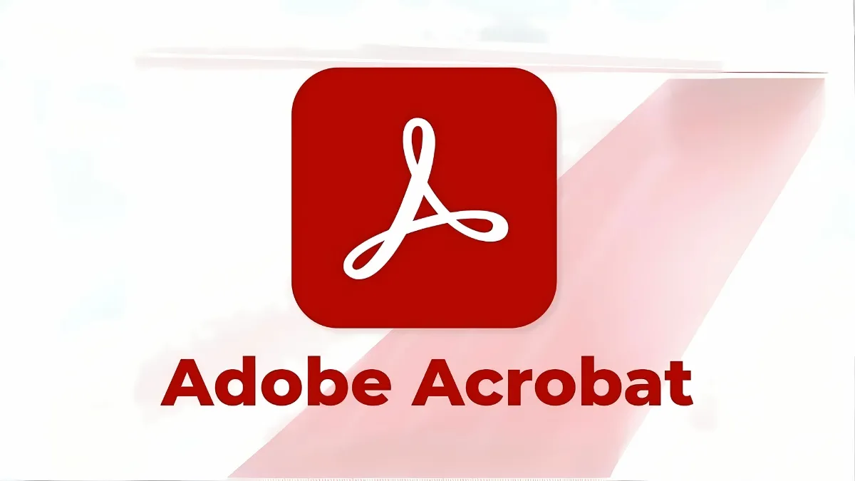 Biểu tượng phần mềm Adobe Acrobat Reader, công cụ đọc và chỉnh sửa PDF phổ biến, hỗ trợ ghép file nâng cao.