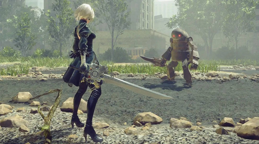 2B và 9S từ Nier Automata, hai nhân vật người máy với thiết kế ấn tượng.