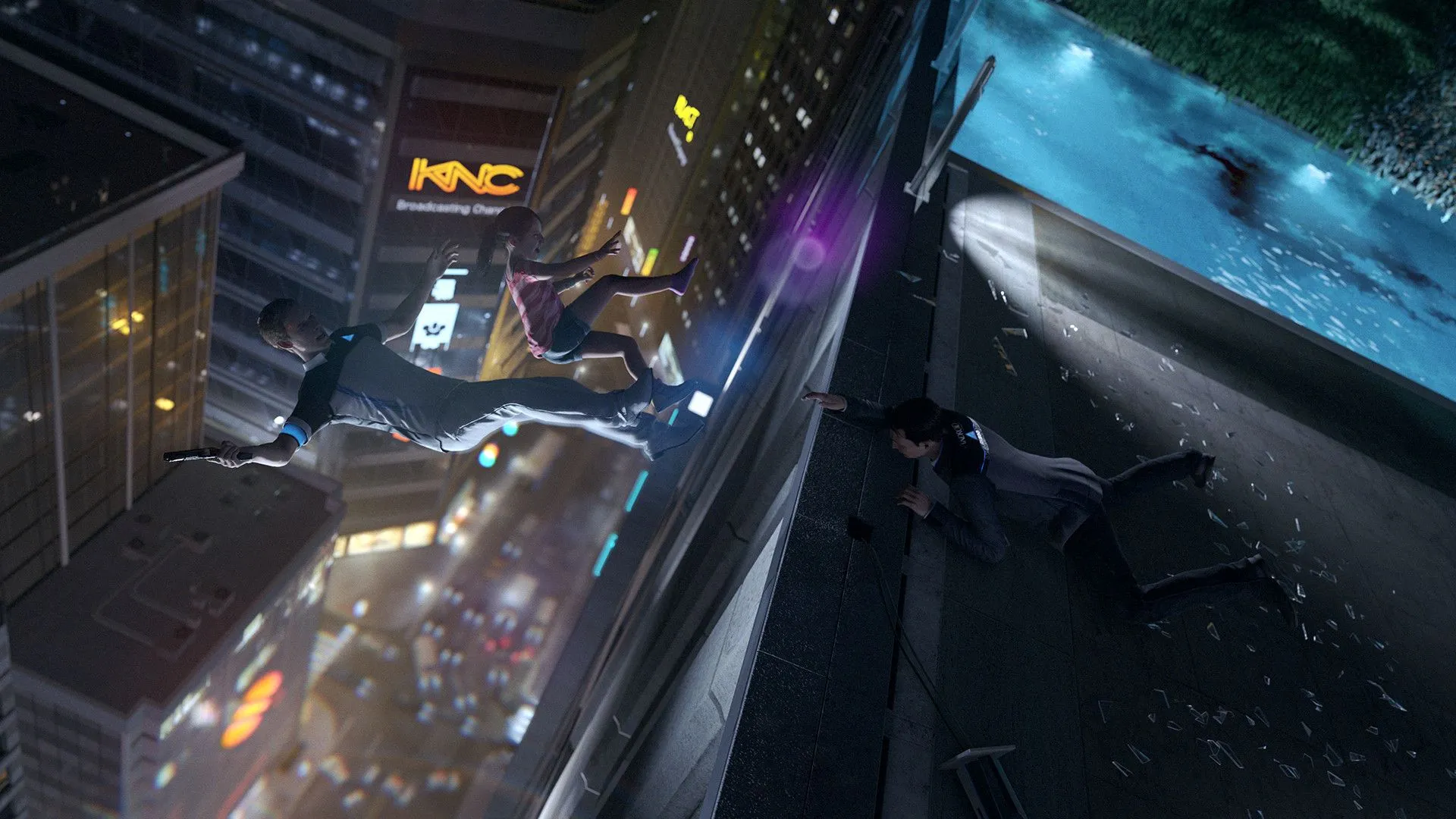 Android Connor thất bại trong việc cứu Emma trong Detroit: Become Human, minh họa một kết cục tiêu cực từ lựa chọn.