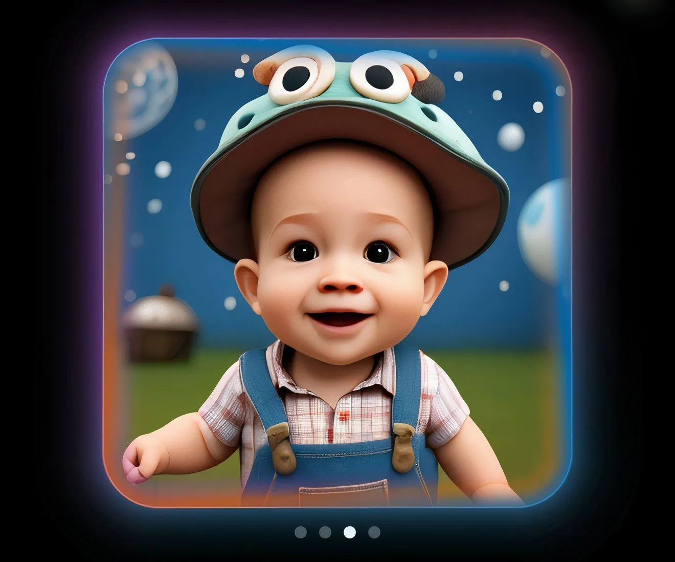 Ảnh em bé được tạo bởi tính năng Image Playground của Apple Intelligence trên iPhone, minh họa khả năng tạo ảnh AI.