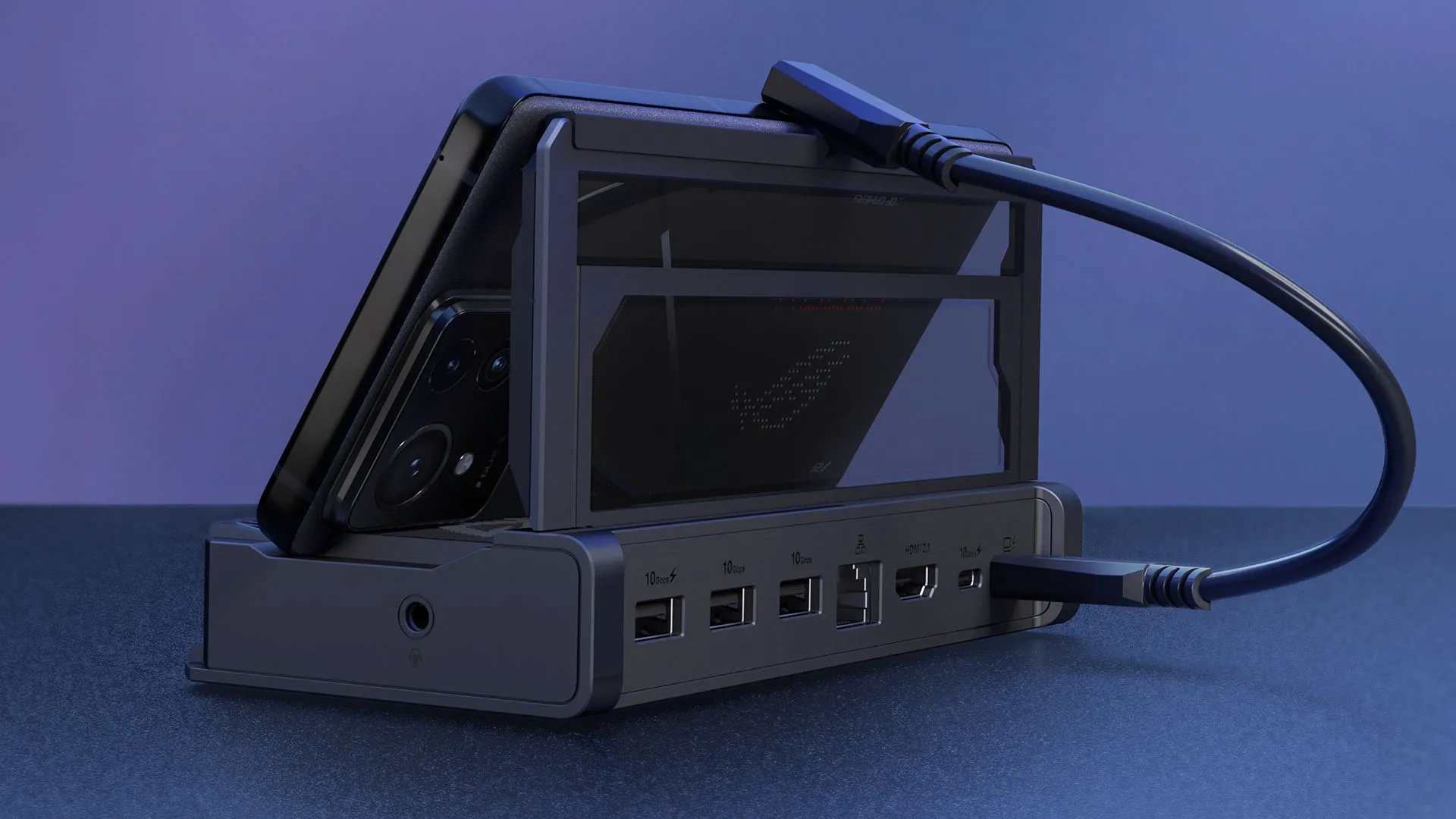 ASUS ROG Bulwark Dock với thiết kế chân đế gập tiện lợi và vật liệu cao cấp
