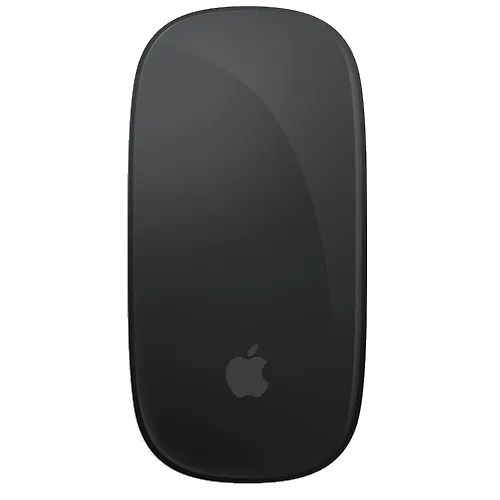 Biểu tượng chuột Apple Magic Mouse, nhấn mạnh tính năng đa chạm và tích hợp liền mạch với hệ sinh thái Apple.