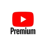 Biểu tượng logo YouTube Premium với nền đỏ và dòng chữ "Premium" trắng