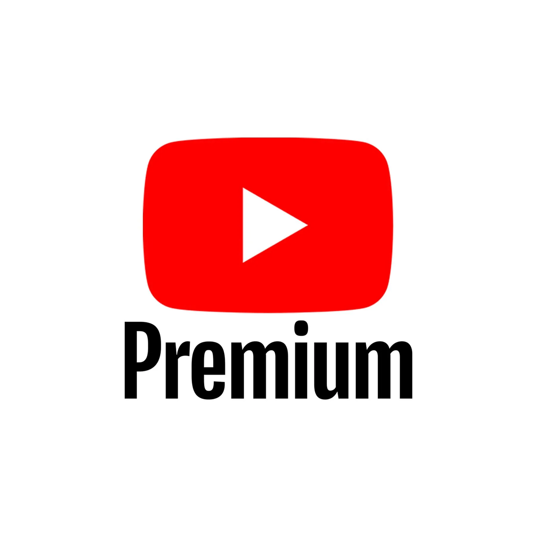 Biểu tượng logo YouTube Premium với nền đỏ và dòng chữ "Premium" trắng