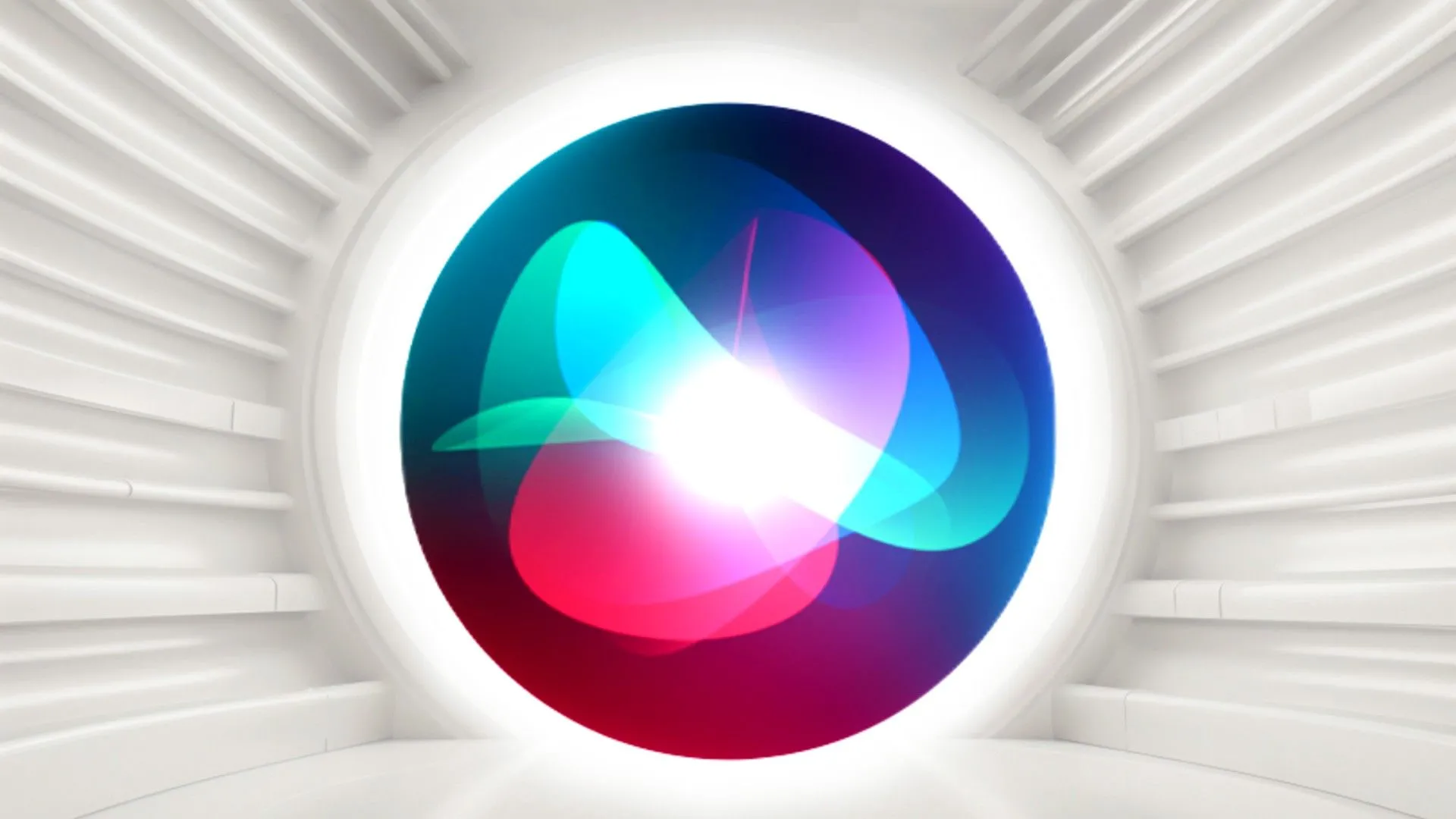 Biểu tượng Siri của Apple trên nền trắng, minh họa cho tính năng AI bị trì hoãn.