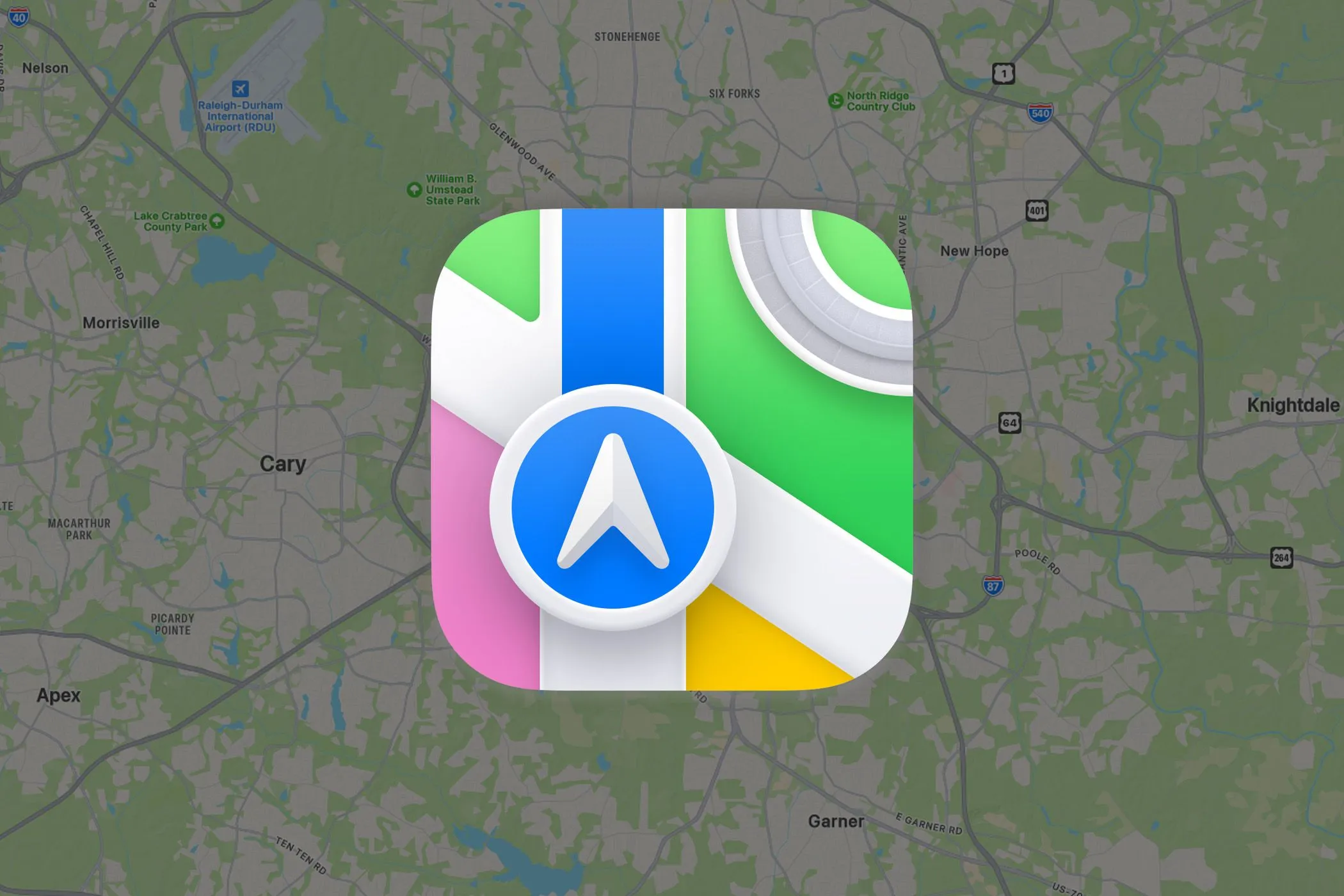 Biểu tượng ứng dụng Apple Maps, gợi ý khả năng cảnh báo an toàn trên bản đồ iPhone.