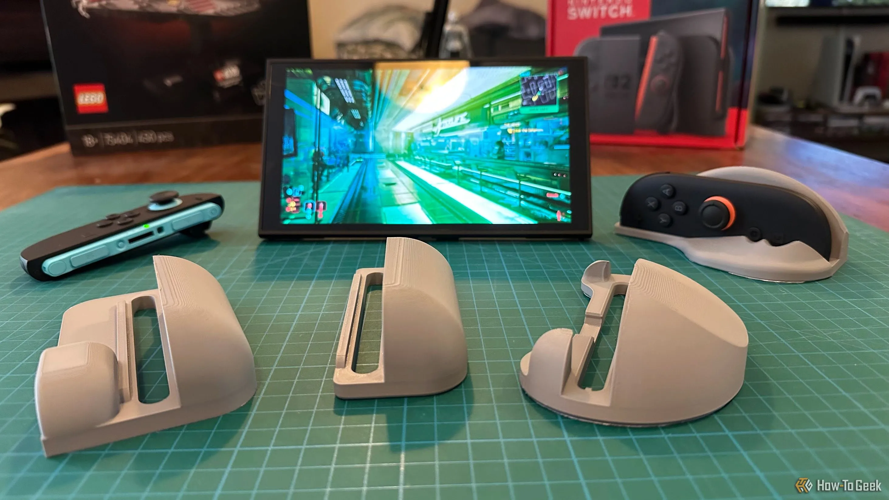 Bộ sưu tập các vỏ bọc chuột in 3D được thiết kế riêng cho tay cầm Joy-Con của Nintendo Switch 2, thể hiện sự đa dạng về mẫu mã và chức năng.