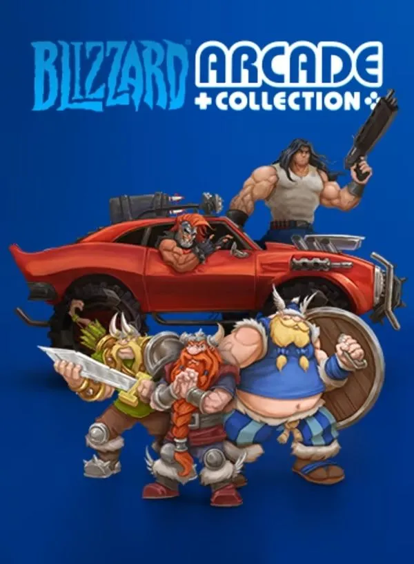 Bộ sưu tập game Blizzard Arcade Collection hiển thị các tựa game đua xe, giải đố, platformer, đối kháng trên nhiều nền tảng