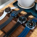 Các mẫu đồng hồ thông minh Samsung Galaxy Watch 8, Galaxy Watch 8 Classic và Galaxy Watch Ultra 2025 được trưng bày
