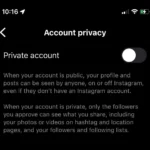 Cài đặt tài khoản riêng tư trên Instagram giúp kiểm soát người xem bài viết