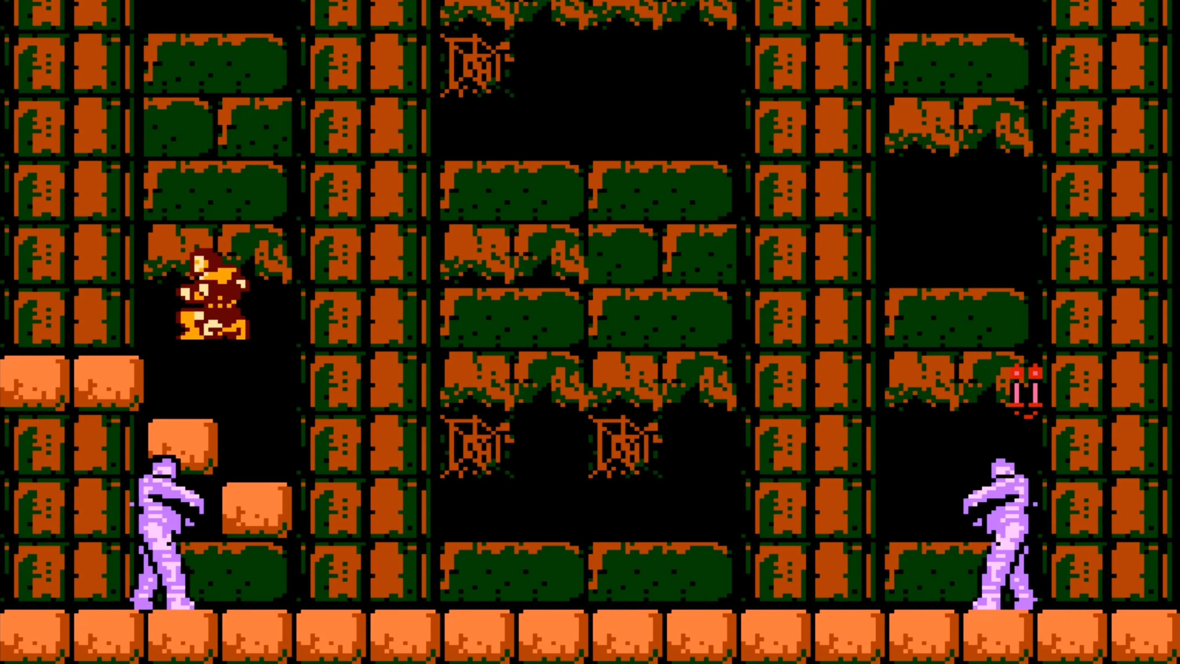 Cảnh gameplay Castlevania, thể hiện phong cách platformer đầy thử thách và không khí u ám đặc trưng.