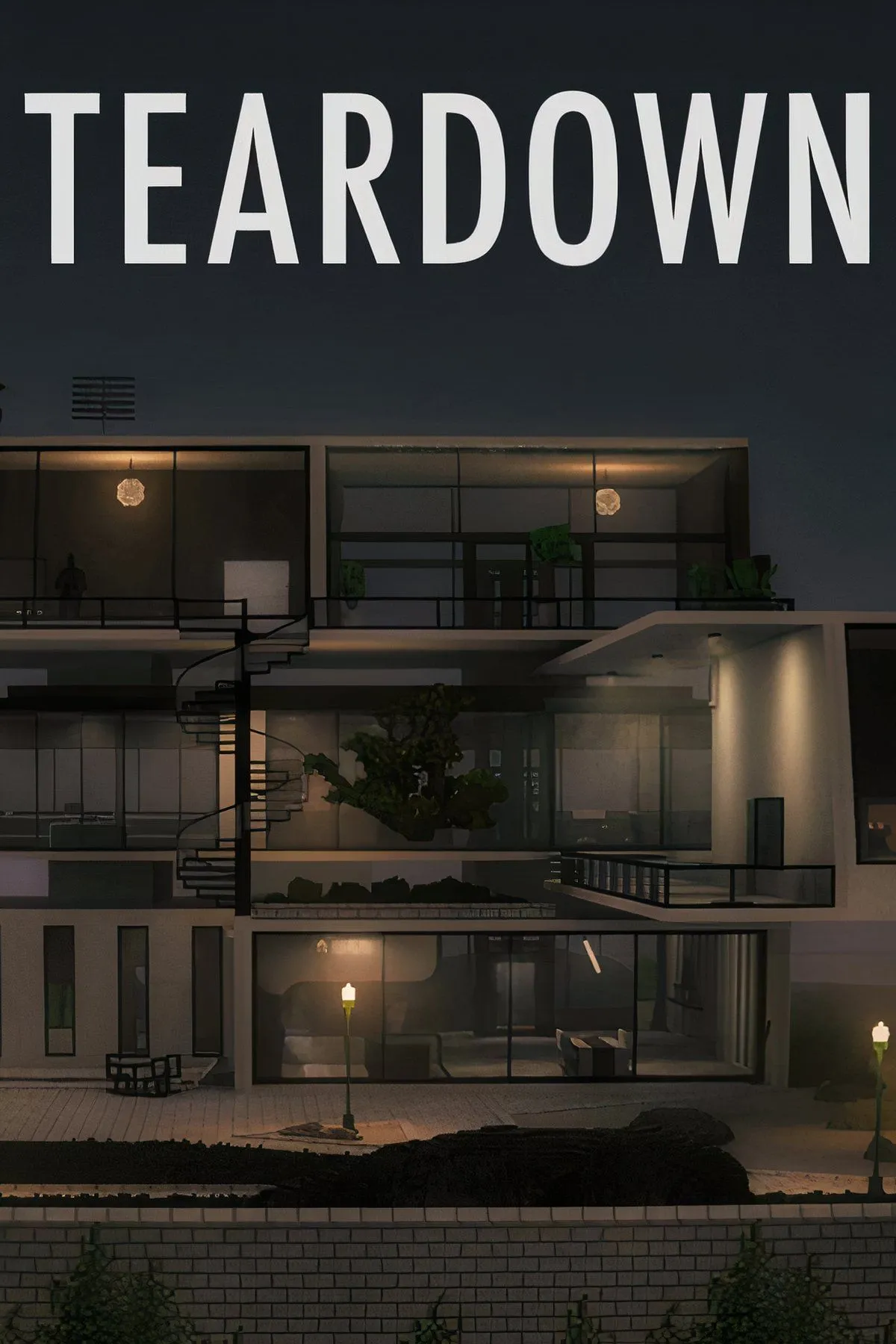 Cảnh phá hủy tòa nhà với hiệu ứng vật lý thực tế trong game Teardown