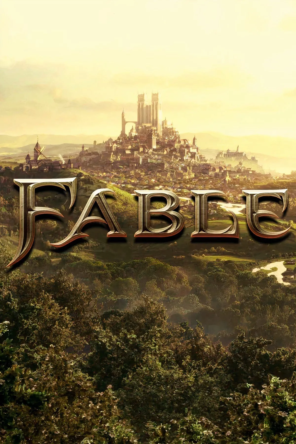 Cảnh quan ấn tượng của thế giới Albion trong game Fable mới, với một nhân vật đang đứng giữa khung cảnh thiên nhiên hùng vĩ.