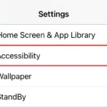 Chọn mục "Trợ năng" (Accessibility) trong Cài đặt iPhone