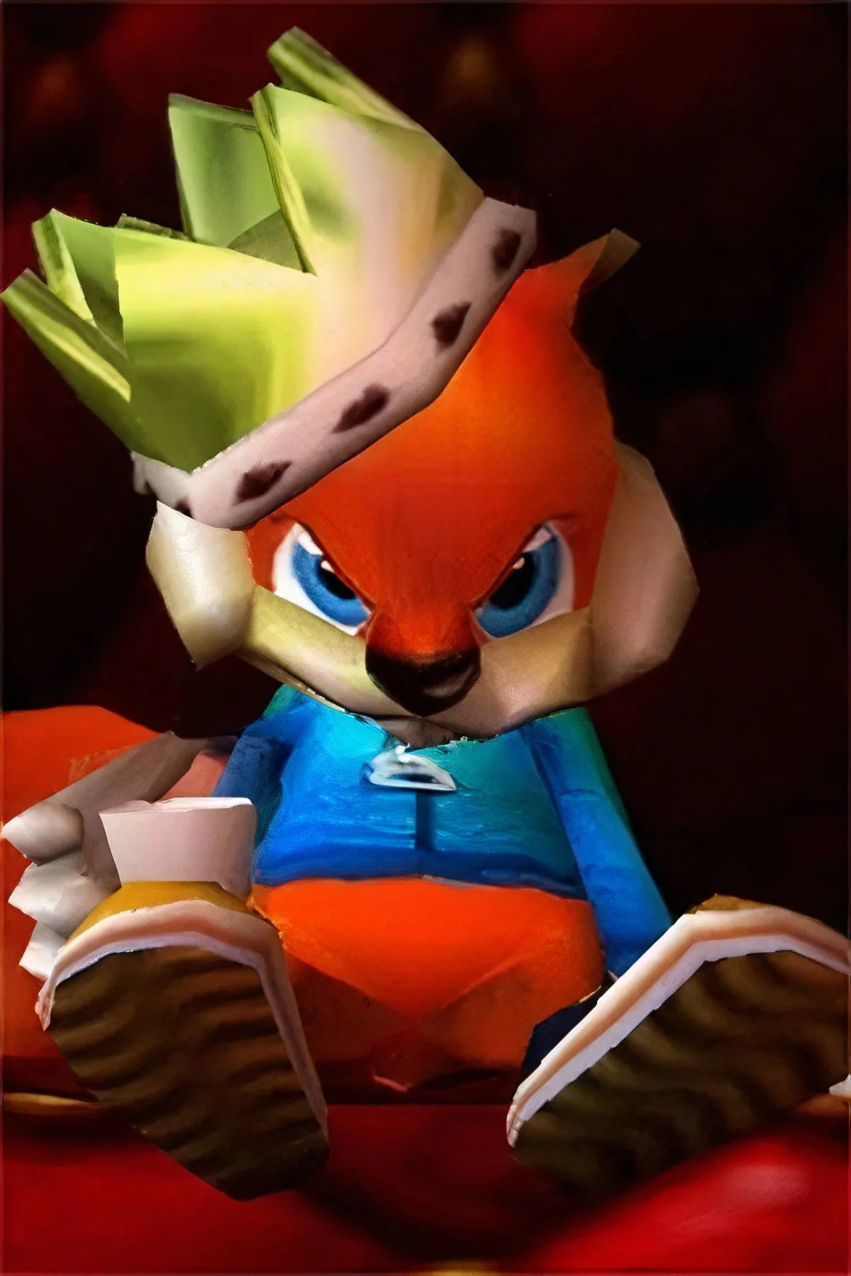 Chuột sóc Conker với tạo hình &quot;láu cá&quot; trong Conker's Bad Fur Day, tựa game châm biếm nổi tiếng của Rare.