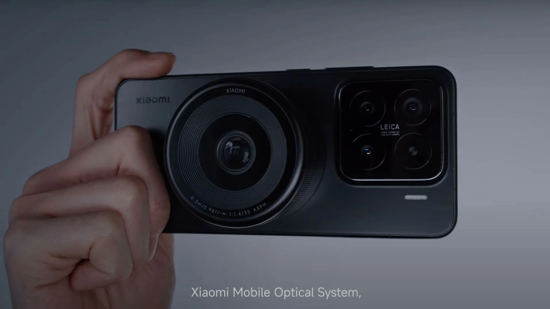 Concept điện thoại Xiaomi với Hệ thống quang học mô-đun (MOS) dành cho nhiếp ảnh chuyên nghiệp.