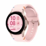 Đồng hồ thông minh Samsung Galaxy Watch FE LTE màu hồng vàng nổi bật trên nền trắng