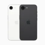 Dòng sản phẩm iPhone 16e với các tùy chọn màu sắc mới, mặt trước và mặt sau