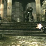 Gears of War, tựa game bắn súng nổi bật trên Xbox 360, thể hiện đồ họa và phong cách chơi của thế hệ console thứ bảy.