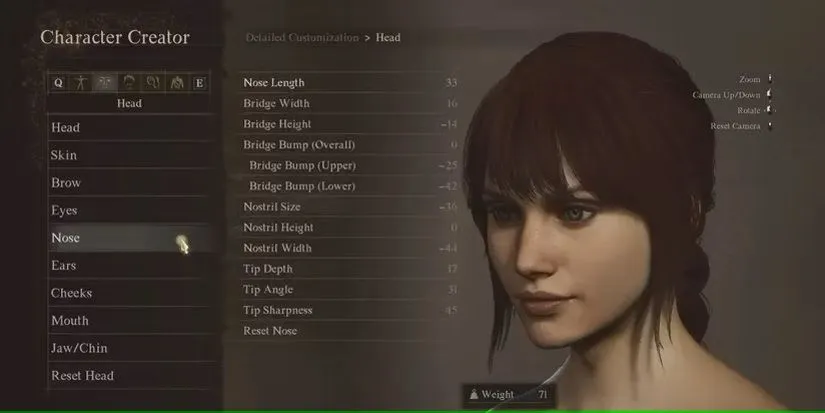 Giao diện công cụ tạo nhân vật chi tiết với các thanh trượt tùy chỉnh trong Dragon's Dogma 2, cho phép tạo hình độc đáo.