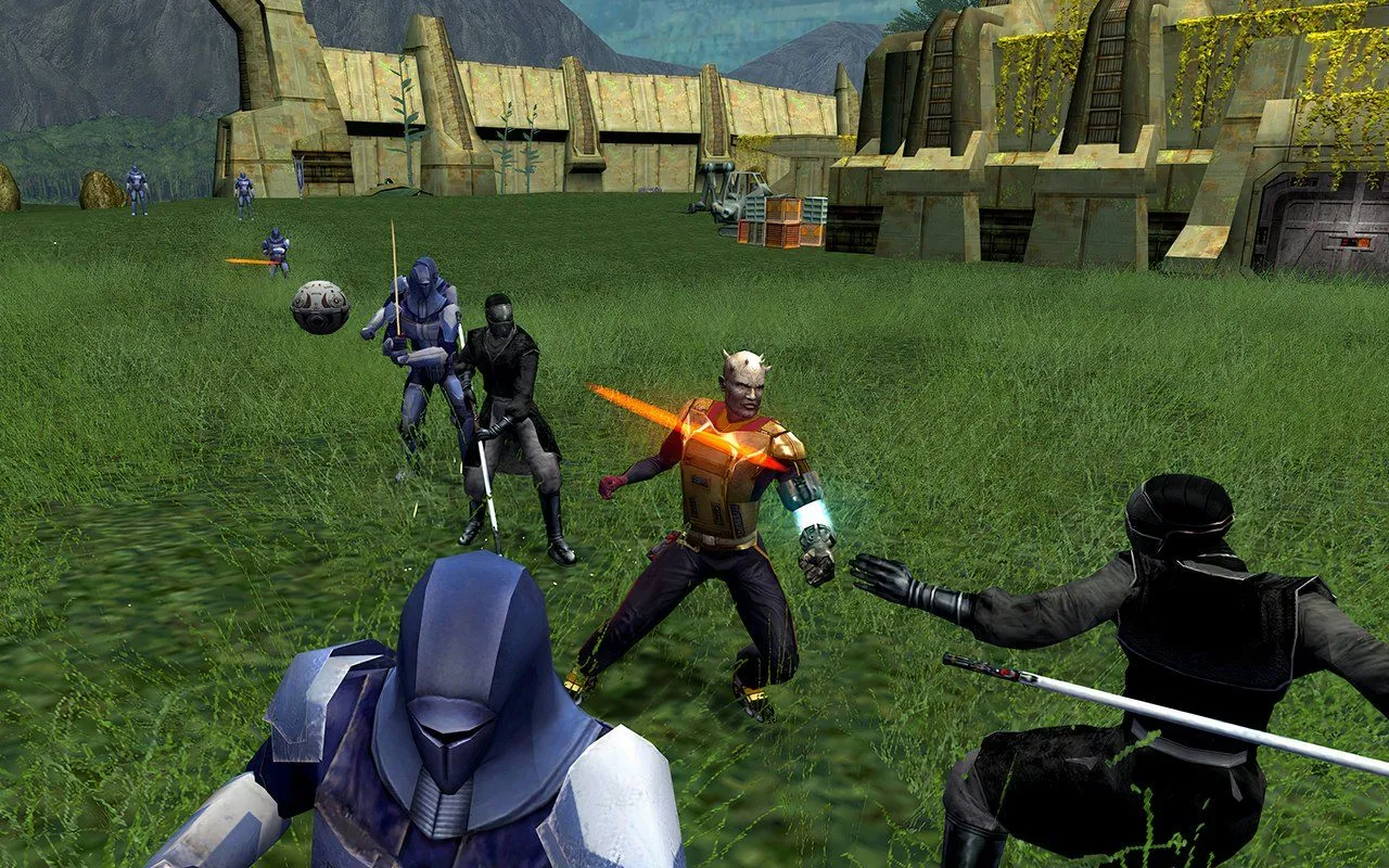 Giao diện nhân vật trong game nhập vai Star Wars Knights of the Old Republic II.