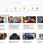 Giao diện trang tab mới của Firefox 135 hiển thị các tin tức đề xuất, thanh tìm kiếm và biểu tượng truy cập nhanh.
