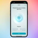 Giao diện ứng dụng Sức khỏe (Health app) trên iPhone hiển thị tính năng ghi lại tâm trạng, minh họa khả năng kết nối dữ liệu người dùng với Apple Intelligence để cá nhân hóa trải nghiệm.