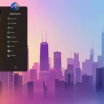 Giao diện Windows 11 với Taskbar dọc được di chuyển sang cạnh trái màn hình bởi Start11