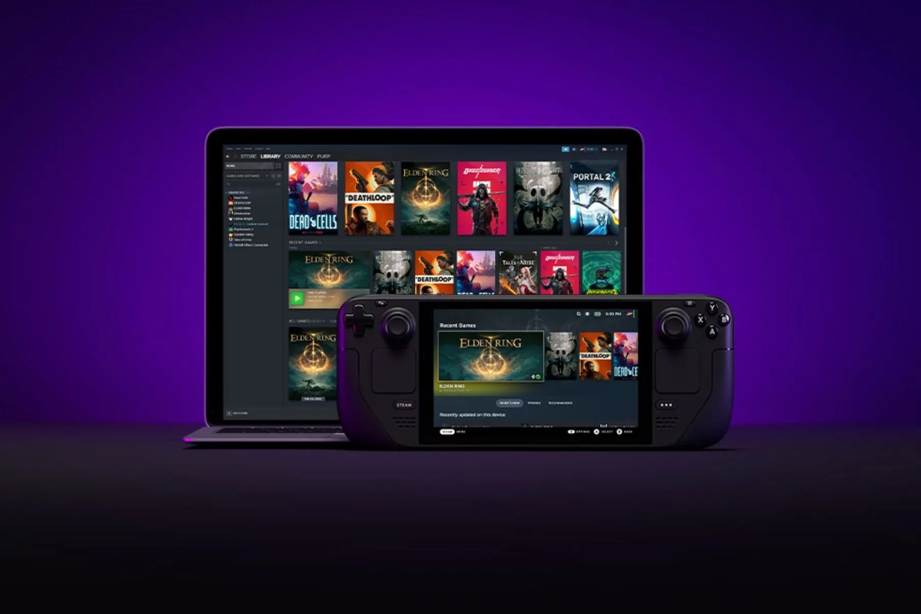 Hệ điều hành SteamOS 3 đang chạy trên thiết bị Steam Deck.