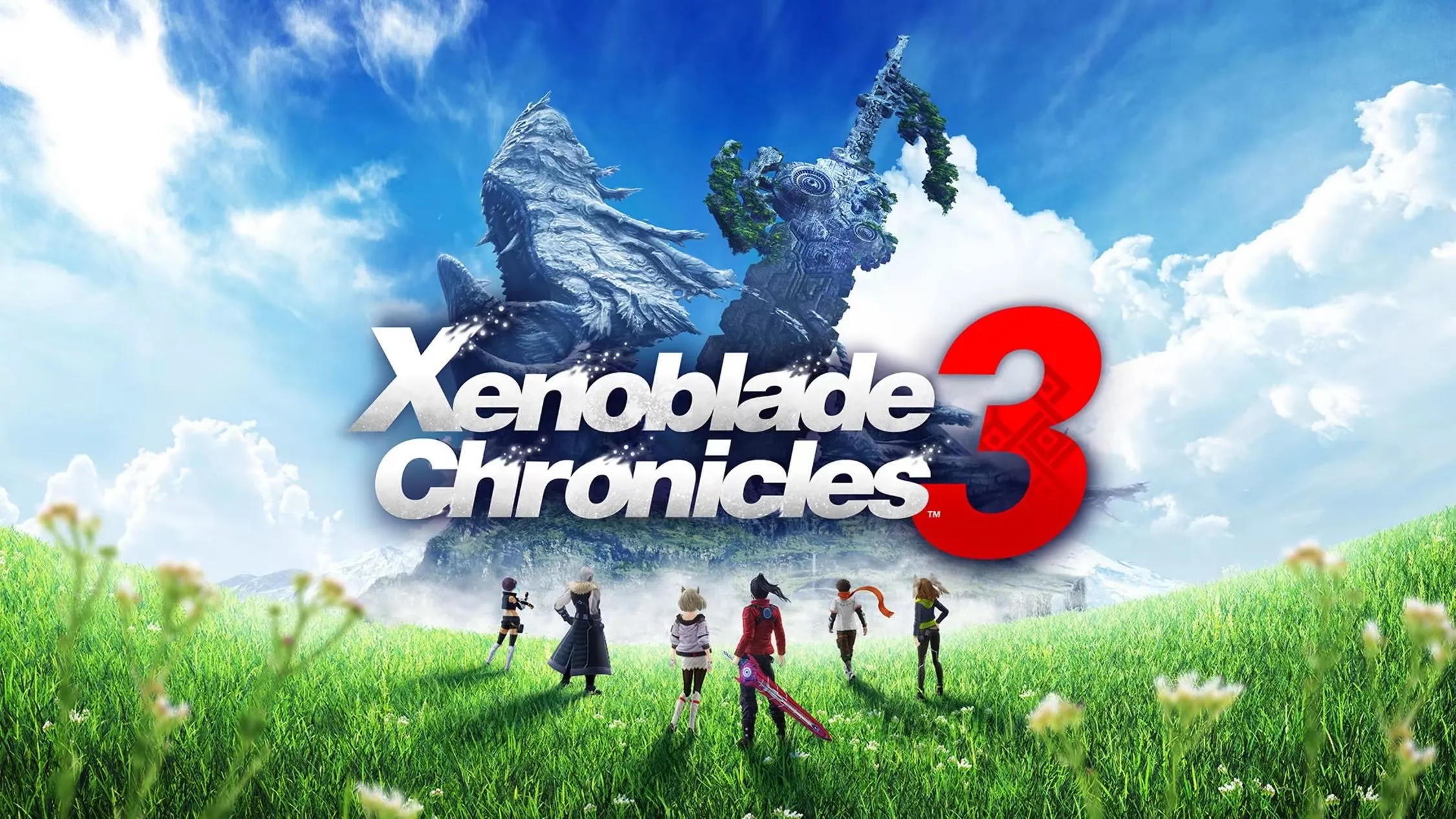 Hình ảnh nghệ thuật chính của Xenoblade Chronicles 3, đại diện cho game nhập vai từ Monolith Soft trên Switch 2