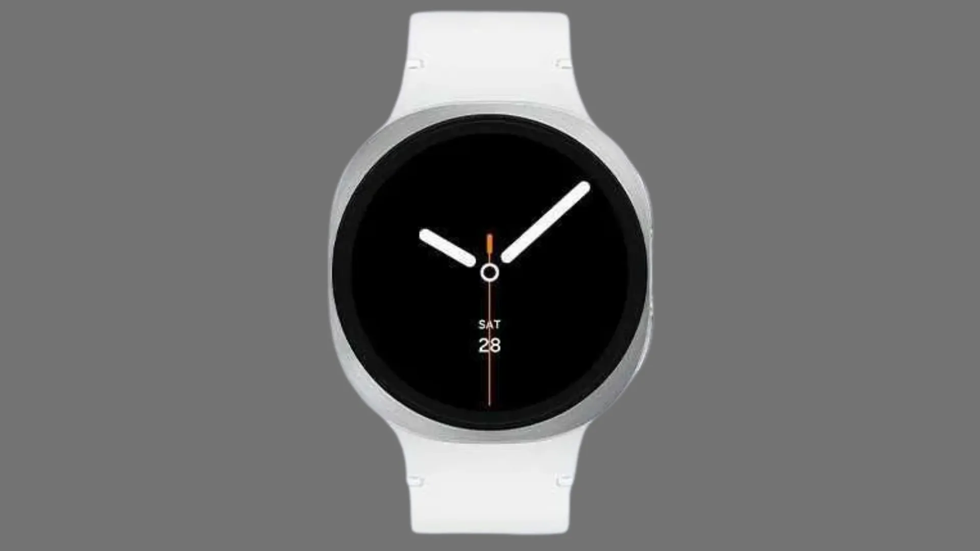 Hình ảnh render đồng hồ thông minh Samsung Galaxy Watch 8 với thiết kế vuông bo tròn
