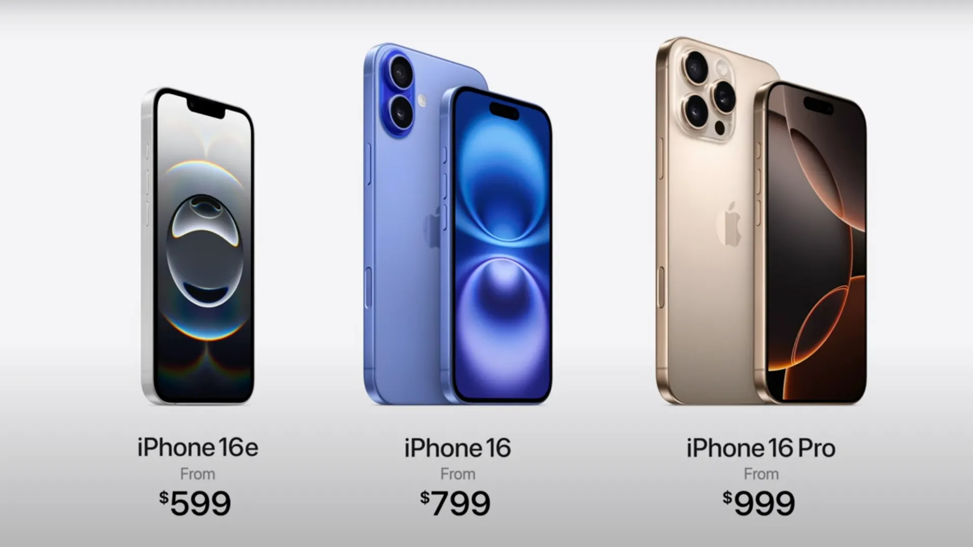 Hình ảnh tổng thể của chiếc điện thoại iPhone 16e mới của Apple