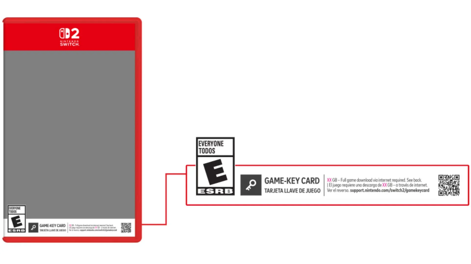 Hướng dẫn nhận biết Game-key Card trên hộp game Nintendo Switch 2 bằng biểu tượng chìa khóa