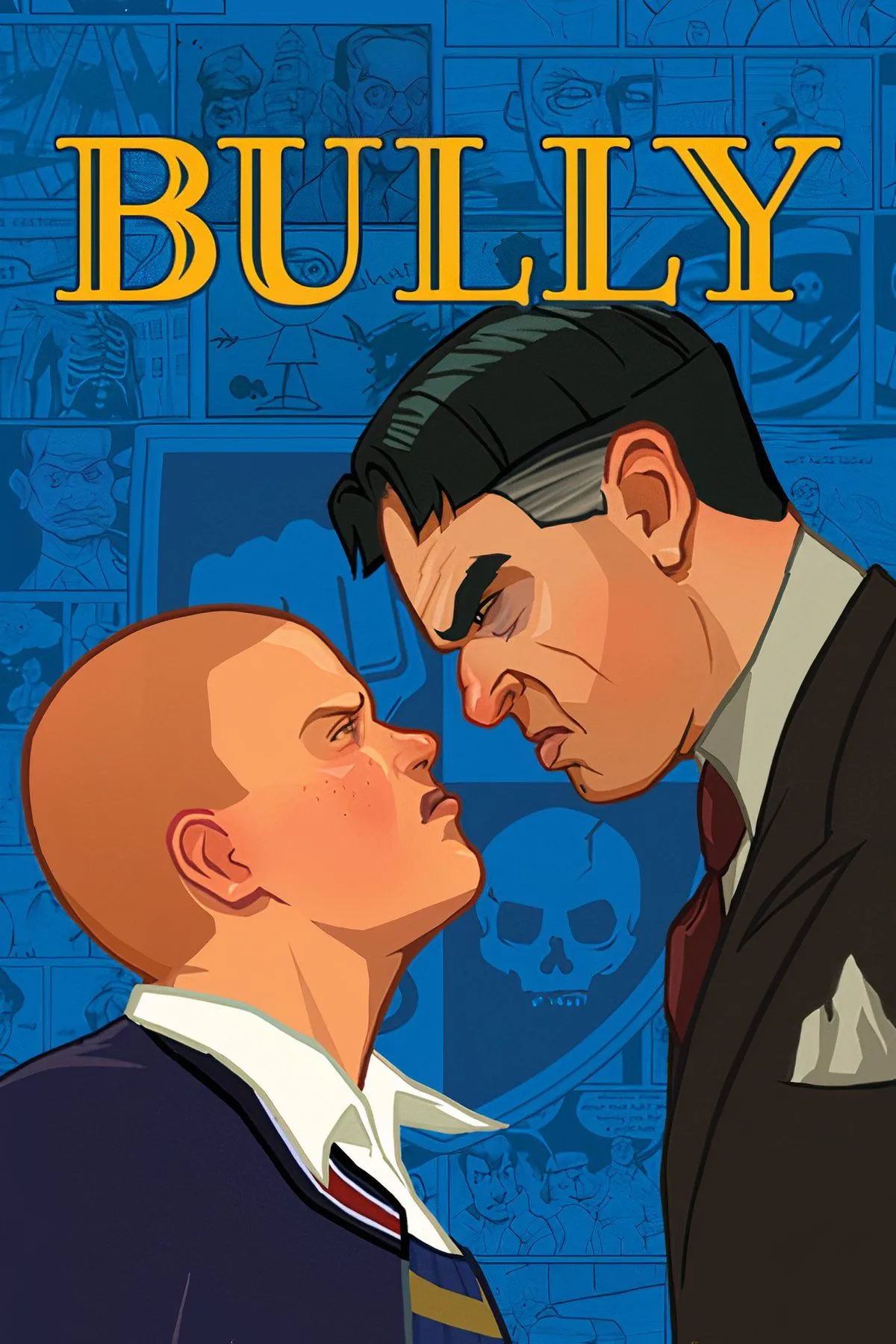 Jimmy Hopkins đang đạp xe đạp trên sân trường Bullworth Academy trong Bully Scholarship Edition