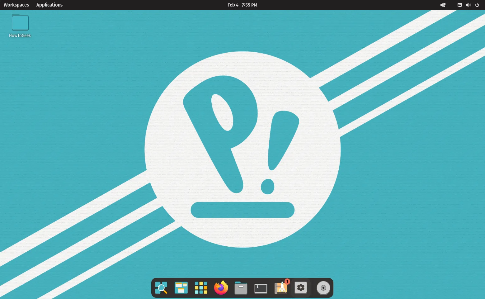 Khung cảnh desktop Pop!_OS Linux với tính năng sắp xếp cửa sổ tự động (auto-tiling)