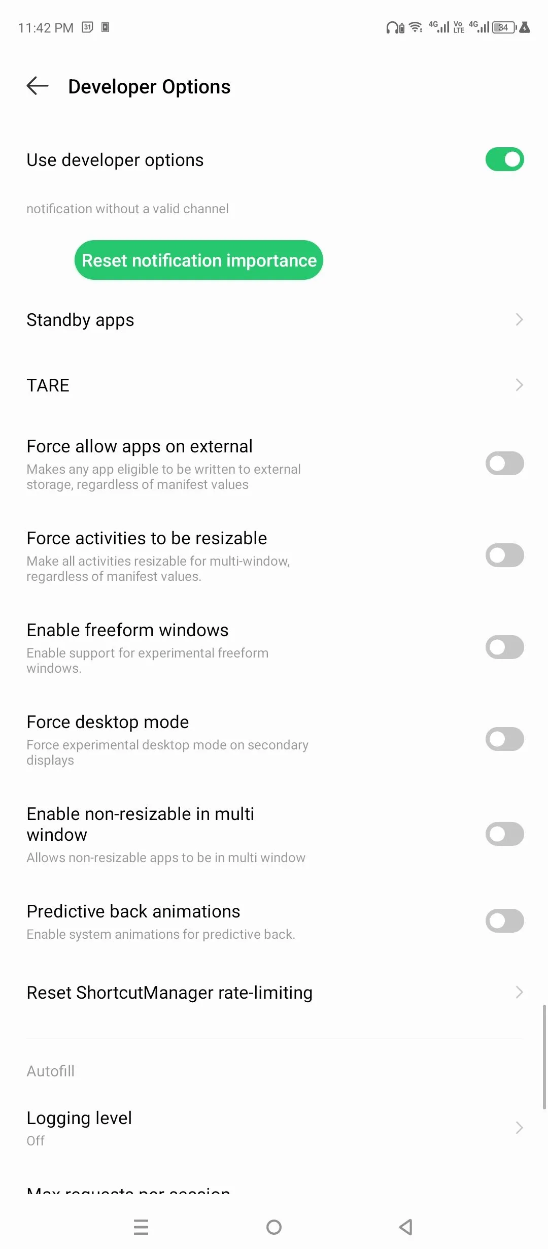 Kích hoạt Chế độ Máy tính để bàn (Force Desktop Mode) trên Android thông qua Developer Options