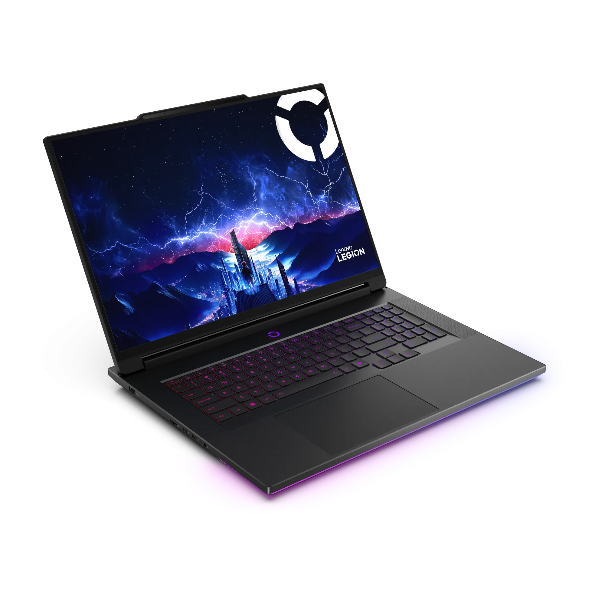 Laptop gaming Lenovo Legion 9i (thế hệ 10) màu đen Eclipse với màn hình 18 inch.