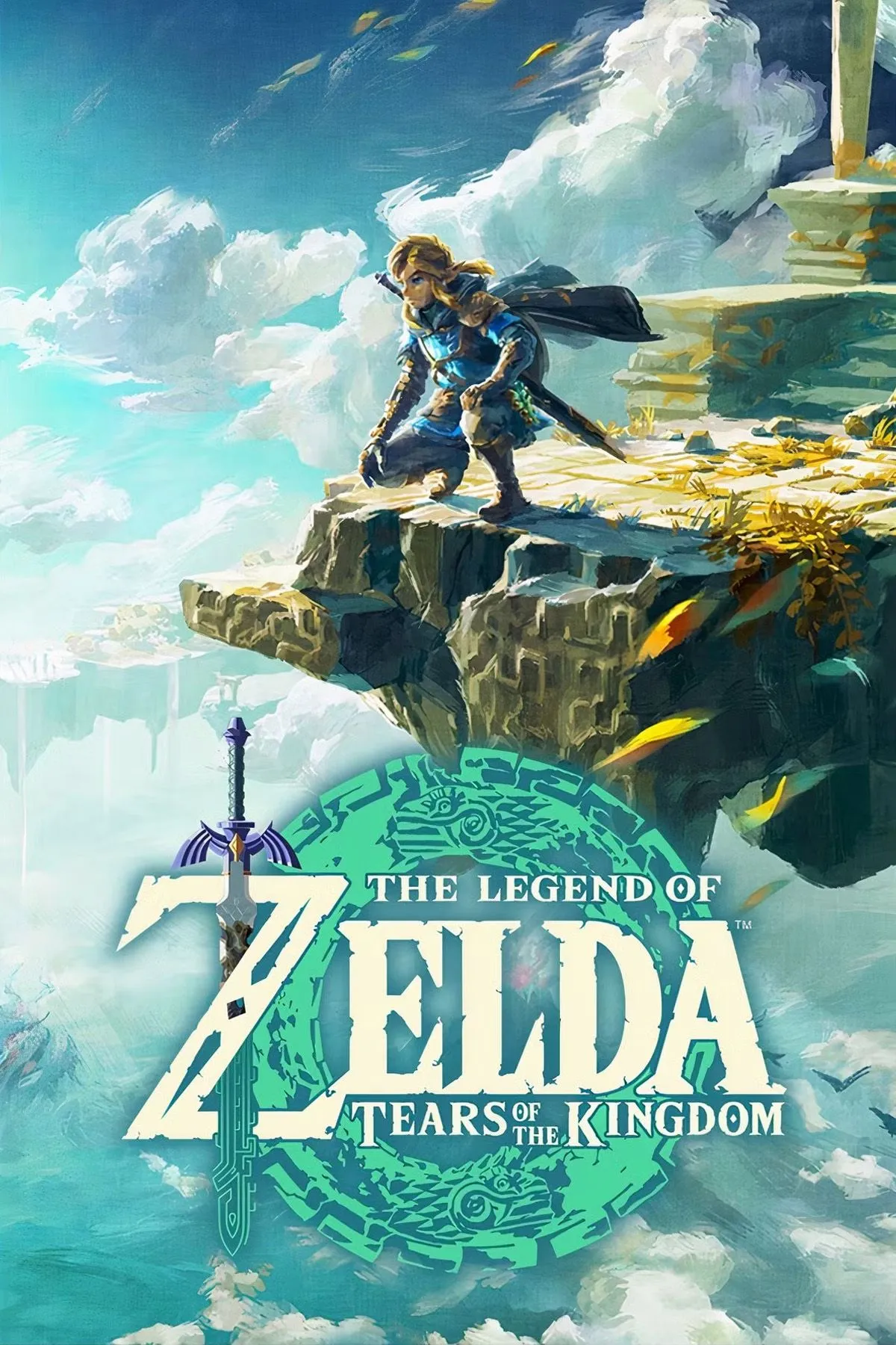 Link sử dụng kỹ năng Ultrahand để xây dựng phương tiện trong thế giới mở rộng lớn của Zelda Tears of the Kingdom