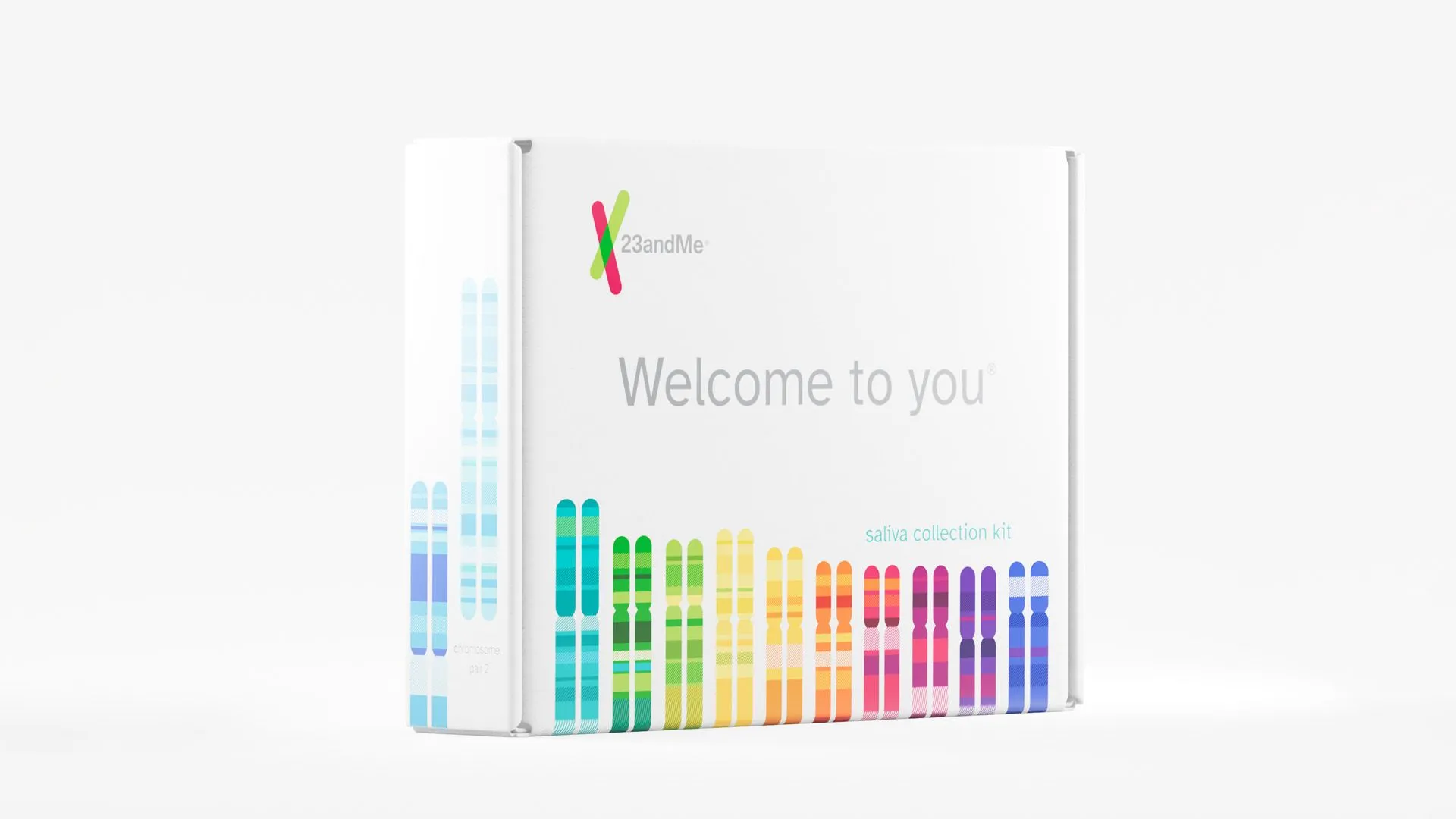 Logo công ty xét nghiệm DNA 23andMe trên nền xanh dương, biểu tượng cho việc bảo mật dữ liệu khách hàng đang bị đe dọa