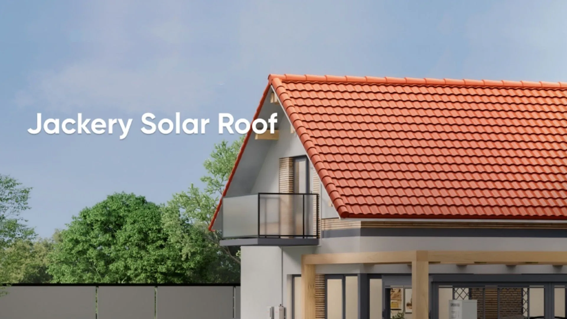 Mái nhà tích hợp pin năng lượng mặt trời Jackery Solar Roof, giải pháp năng lượng sạch cho gia đình.