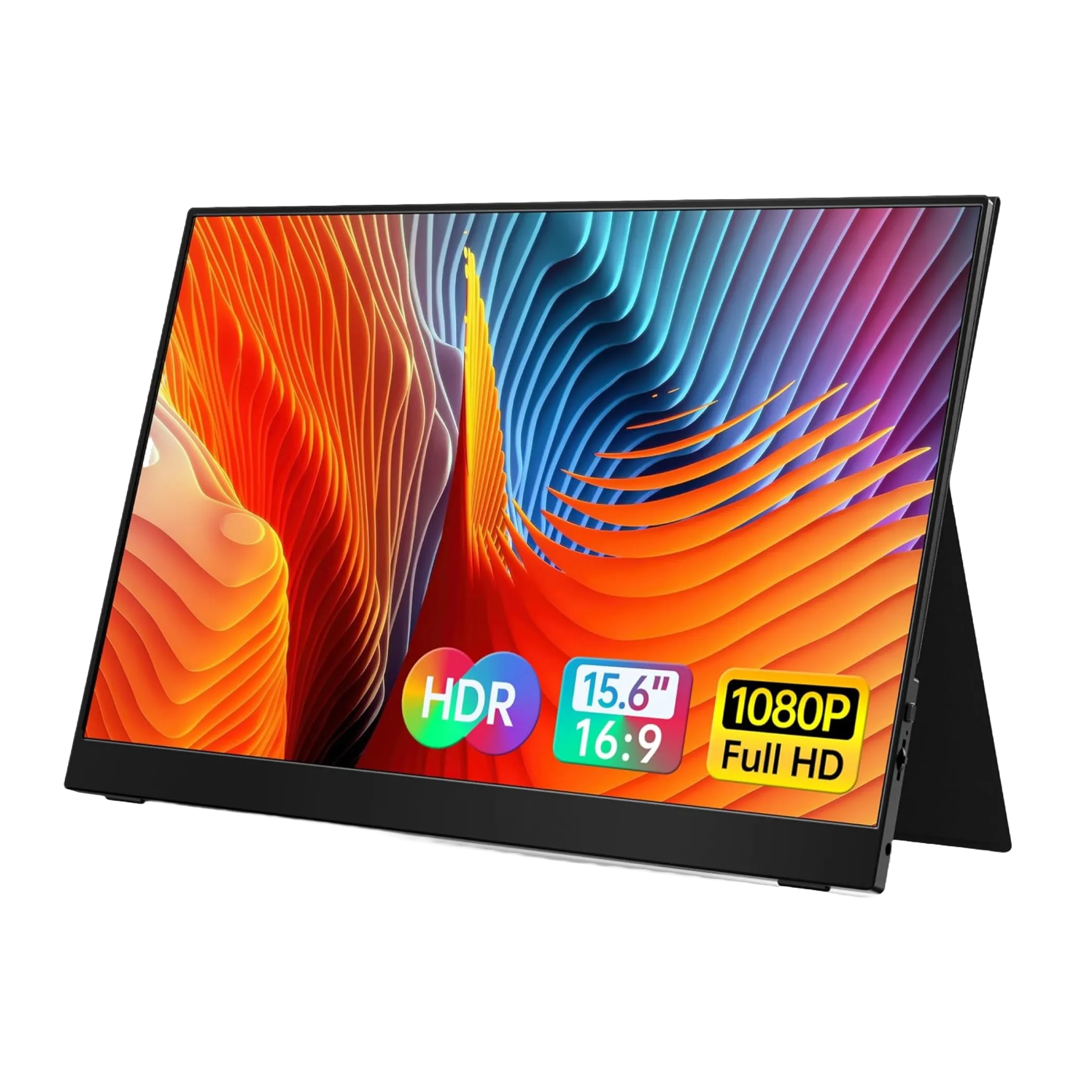 Màn hình di động VILVA 15.6 inch màu đen, giải pháp mở rộng hiển thị cho máy chơi game cầm tay.