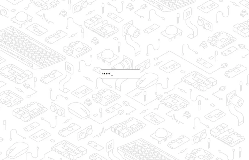 Màn hình khóa mới trên Raspberry Pi OS với nền tối và ô nhập mật khẩu