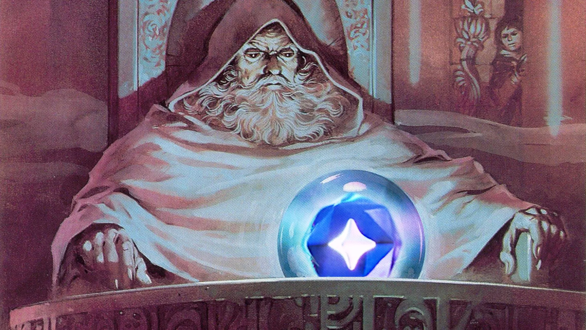 Màn hình ứng dụng Discord với giao diện đang hiển thị dòng chữ &quot;Ponder the Orbs&quot; và một biểu tượng hình cầu.