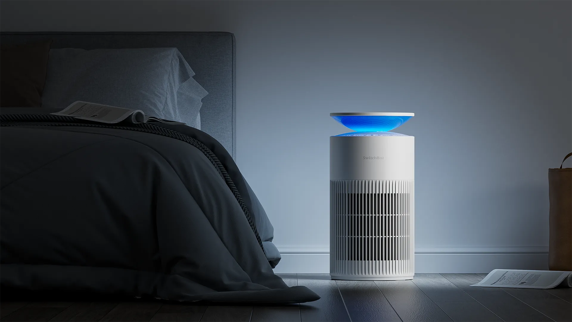 Máy lọc không khí SwitchBot với hệ thống lọc đa lớp HEPA, khử mùi và loại bỏ lông thú cưng hiệu quả