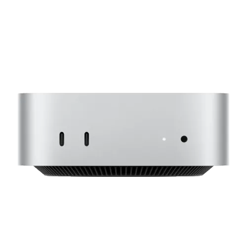 Máy Mac Mini trang bị chip Apple M4, minh họa cho sức mạnh phần cứng của các dòng Mac Apple Silicon trong trải nghiệm chơi game.