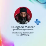 Minh họa nhân vật AI Snoop Dogg trong vai trò Dungeon Master thông qua Meta AI tích hợp Messenger