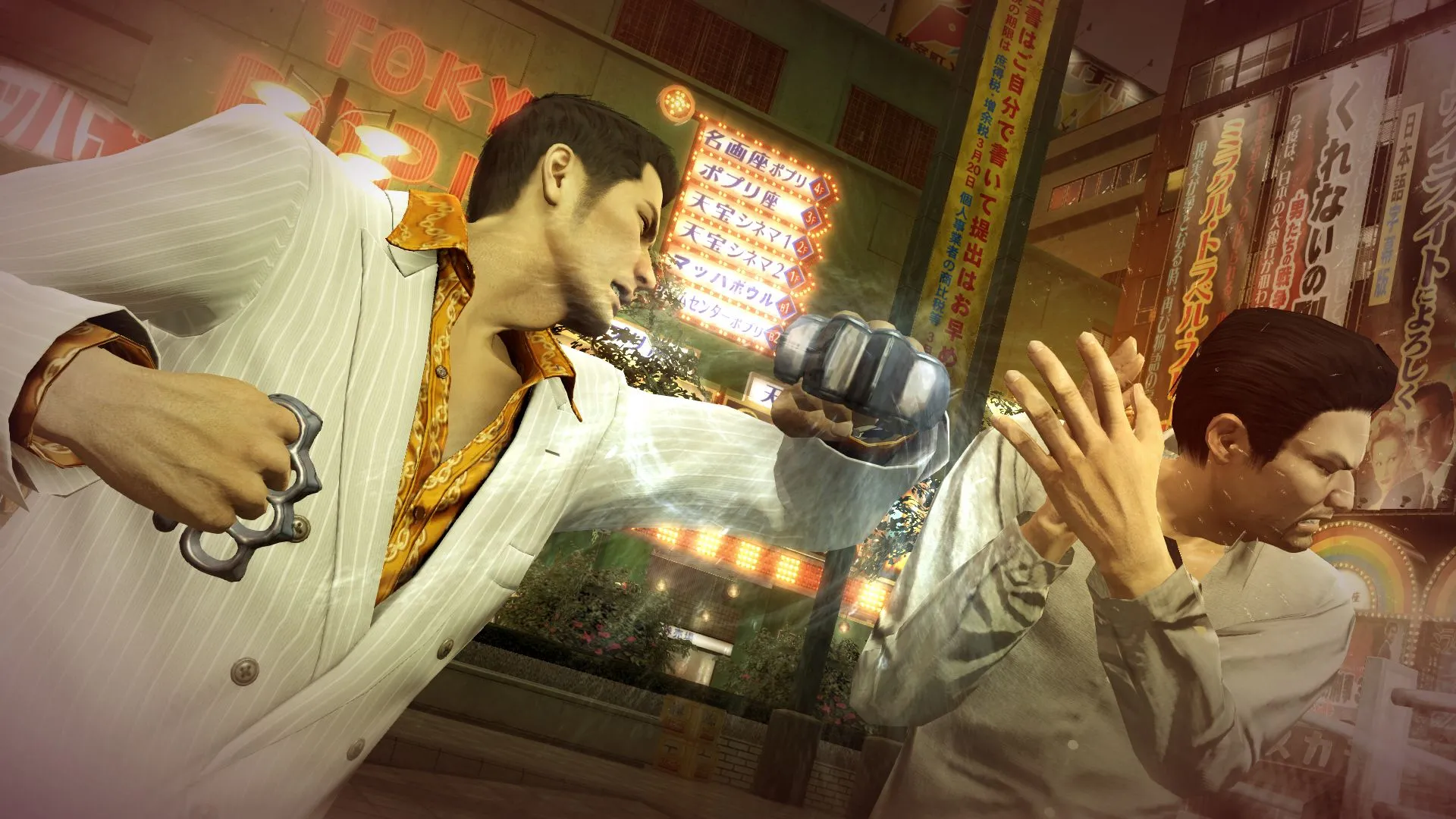 Một cảnh chiến đấu trong game, minh họa trải nghiệm game hành động chất lượng cao có thể tiếp cận qua các dịch vụ đăng ký như Yakuza.