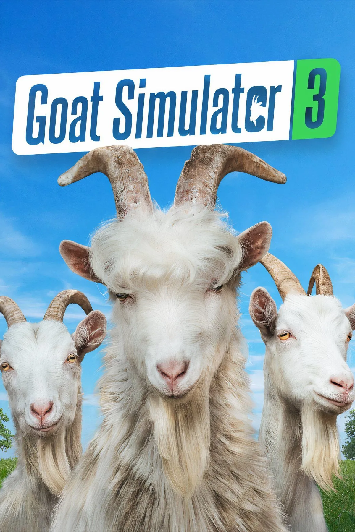 Một chú dê tinh nghịch đang gây náo loạn trong môi trường sandbox của Goat Simulator 3