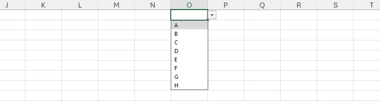 Một danh sách thả xuống (drop-down list) xuất hiện trực tiếp trong ô Excel, cho phép người dùng chọn giá trị từ danh sách đã xác định, đảm bảo tính nhất quán dữ liệu.