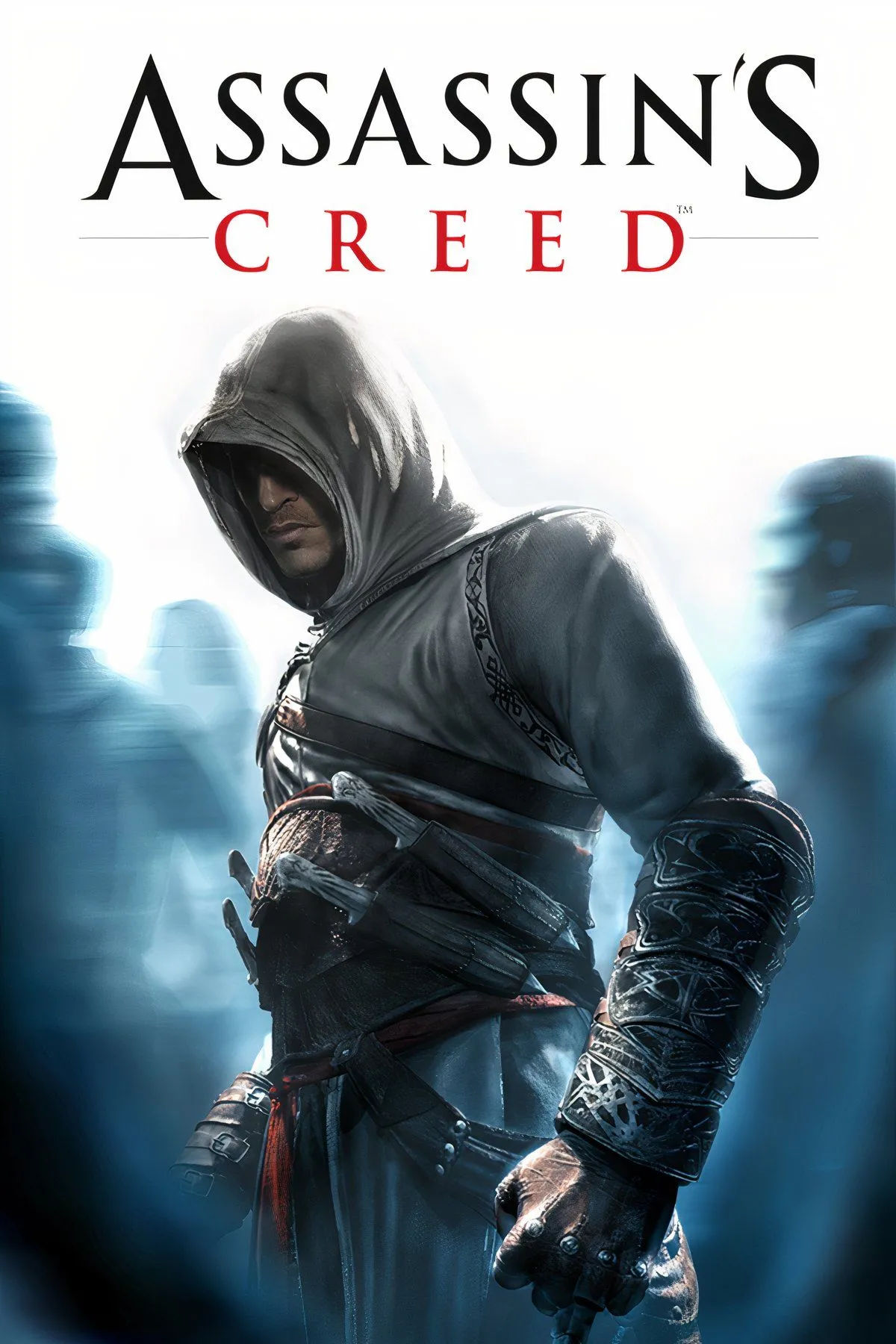 Nhân vật Altaïr Ibn-La'Ahad của Assassin's Creed 1 đang chuẩn bị thực hiện cú nhảy thần thánh (Leap of Faith) từ đỉnh cao, biểu tượng của sự tự do và hành động lén lút.